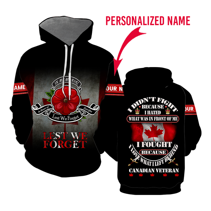 Day Remembrance Soldier Custom Name Hoodie For Men & Women