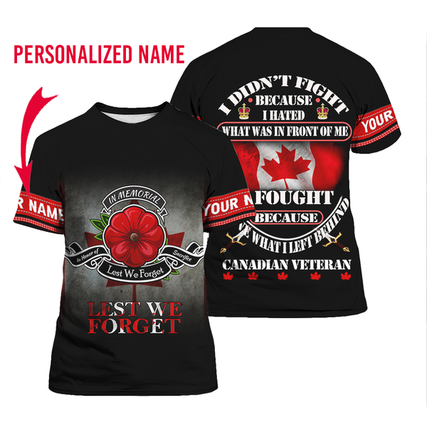 Day Remembrance Soldier Custom Name T Shirt For Men & Women