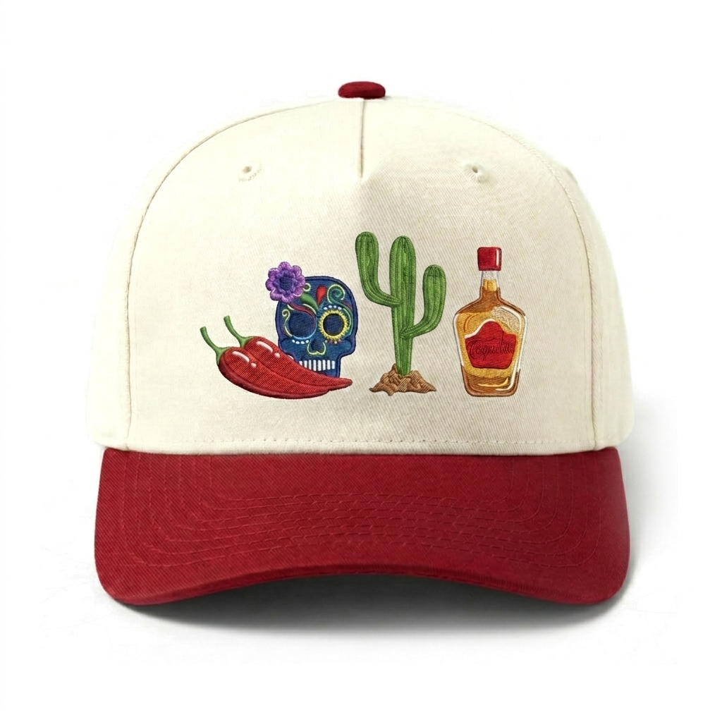 Chèvre sur le chapeau vert