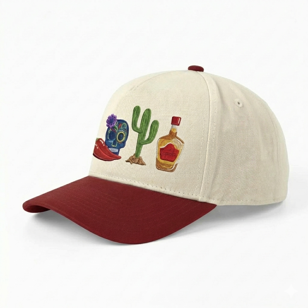 Chèvre sur le chapeau vert