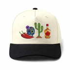 Chèvre sur le chapeau vert