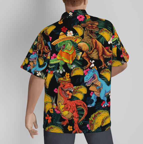Dinosaur Love Tacos Aloha Hawaiian Shirts For Men & For Women WT1587