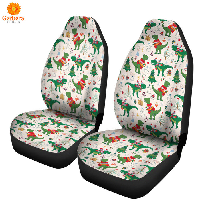 Dinosaur Rex Christmas In July Car Seat Cover Car Interior Accessories CSC5639