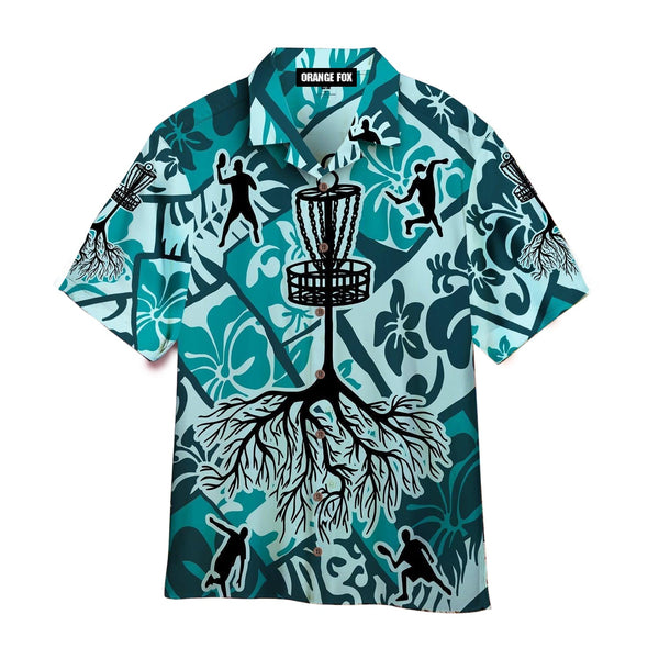 Disc Golf Cross Sport Tropical Hawaiian Shirt