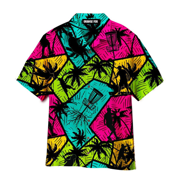 Disc Golf Tropical Retro Colorfui Hawaiian Shirt