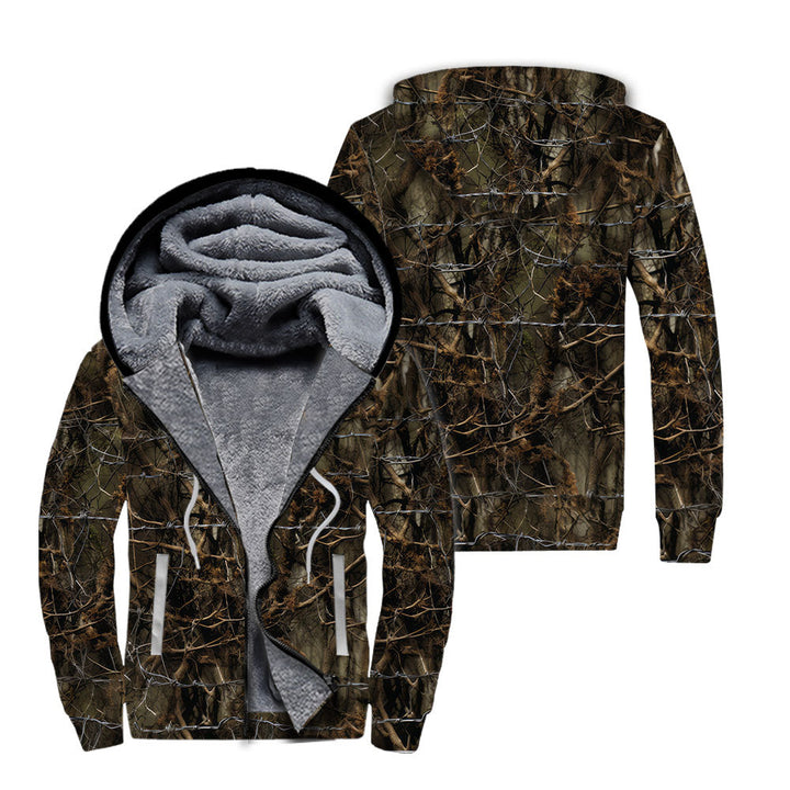 Realtree Camouflage Hunting Camo Fleece Zip Hoodie