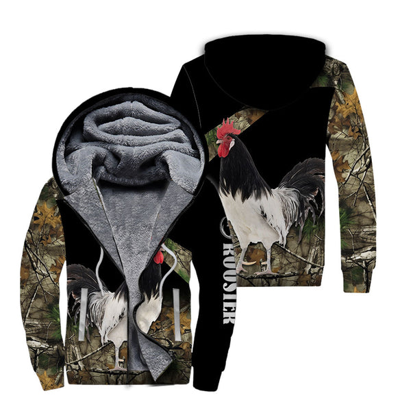 Rooster Farm Fleece Zip Hoodie