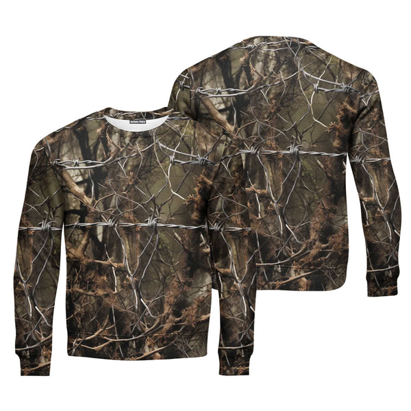 Real Tree Camouflage Camo Hunting Crewneck Sweatshirt For Men & Women FHT1202