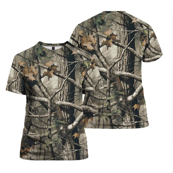 Real Tree Camouflage Camo Hunting T Shirt