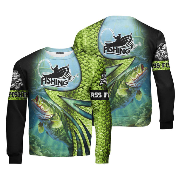 Bass Fishing Crewneck Sweatshirt For Men & Women FHT1270