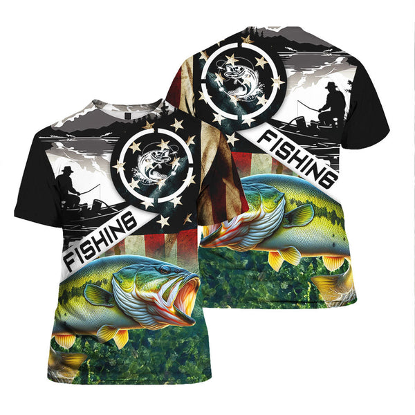 Largemouth Bass Fishing T Shirt FHT1290