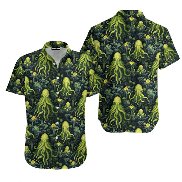 Green Octopus Hawaiian Shirt