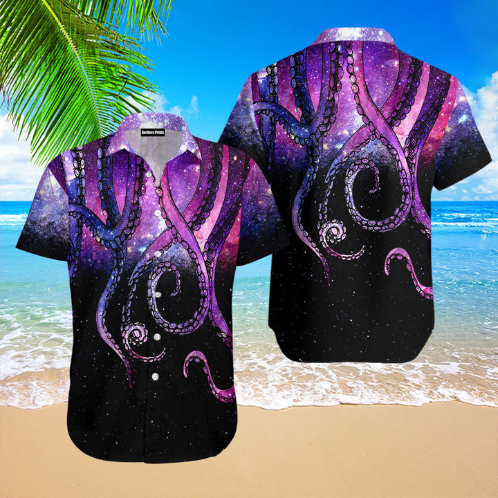 Galaxy Octopus Hawaiian Shirt