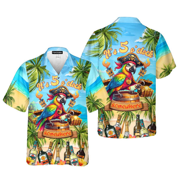 Pirate Parrot Hawaiian Shirt