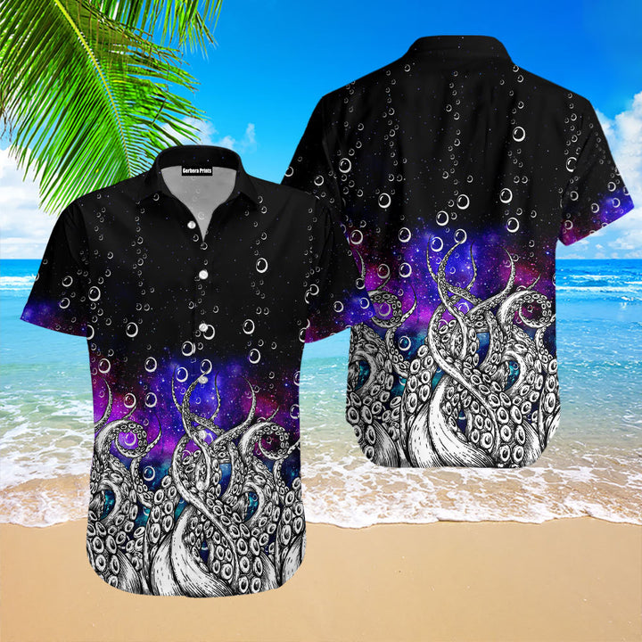 Galaxy Octopus Hawaiian Shirt