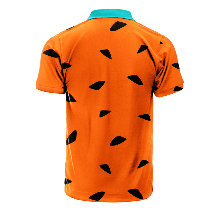 Orange The Flintstones Polo Shirt For Men