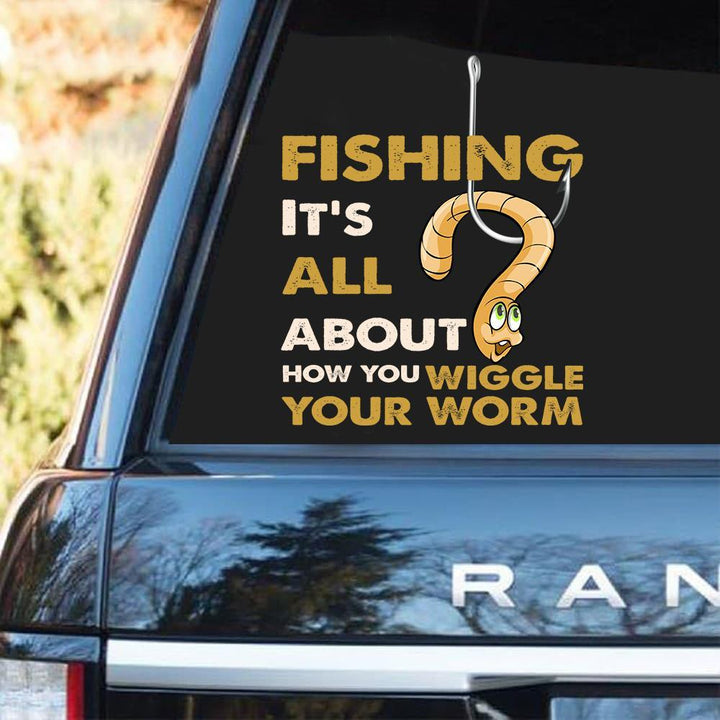 Fishing Car Decal Sticker | Waterproof | PVC Vinyl | CS1454