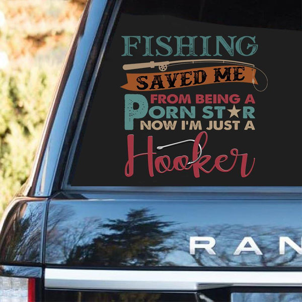 Fishing Car Decal Sticker | Waterproof | PVC Vinyl | CS1481