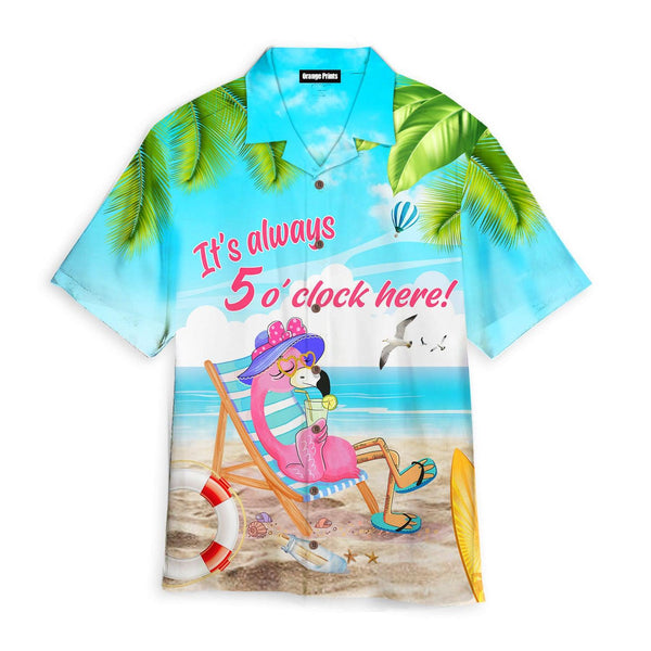 Flamingo Custom Name Hawaiian Shirt For Men & Women