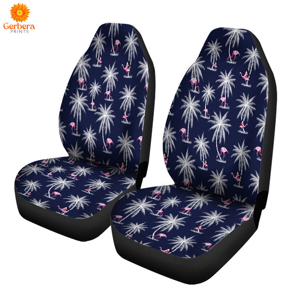 Flamingo With Palm Tree Car Seat Cover Car Interior Accessories CSC5494
