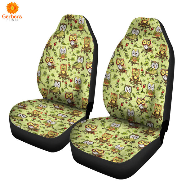 Flowers Owls Polo Car Seat Cover Car Interior Accessories CSC5423