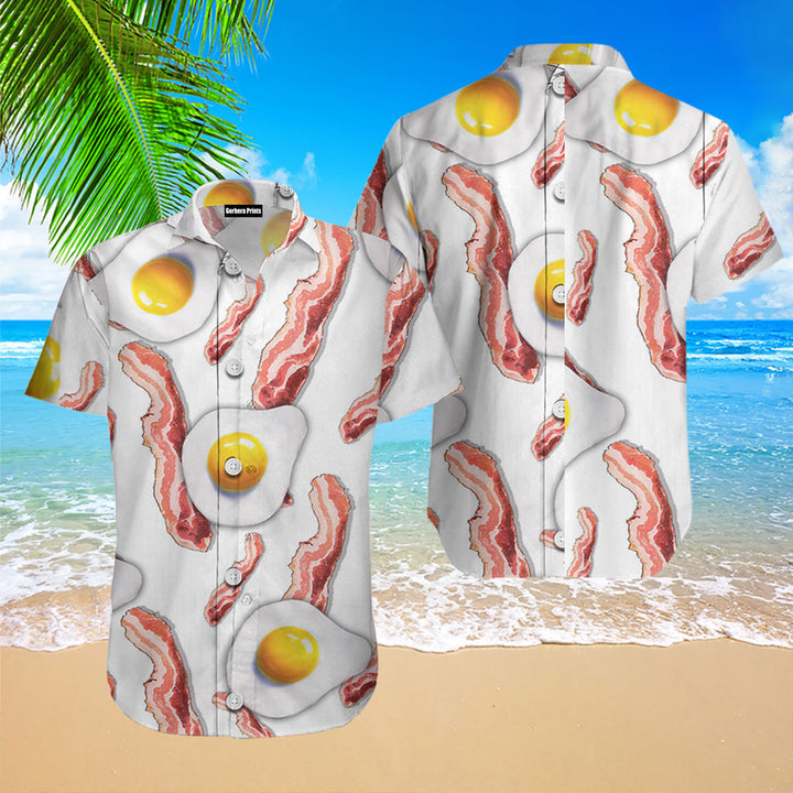 Food Bacon Egg Food Collection Hawaiian Shirt