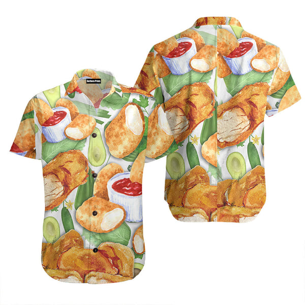 Food Lover Chicken Nugget Make Me Happy Hawaiian Shirt