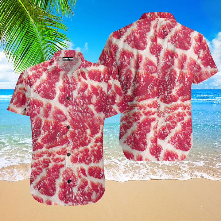 Food Raw Meat Style Funny Hawaiian Shirt