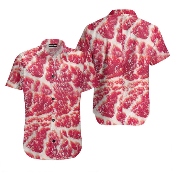 Food Raw Meat Style Funny Hawaiian Shirt