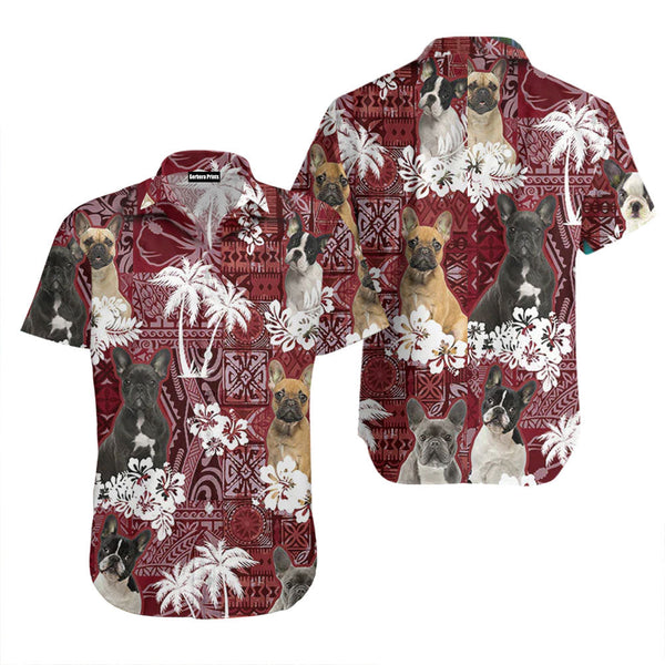 French Bulldog Red Gift For Dog Lover Hawaiian Shirts