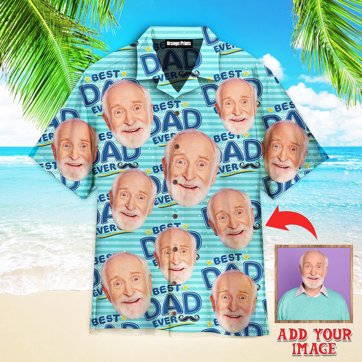 Funny Amazing Dad Gift For Best Father Custom Photo Hawaiian Shirt For Men & Women