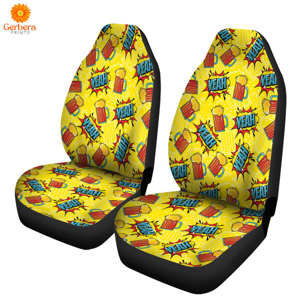 Funny And Drinking Beer Car Seat Cover Car Interior Accessories CSC5145