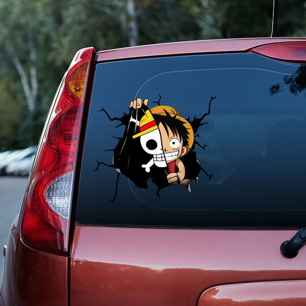Funny Anime Skull 3D Vinyl Car Decal Stickers CS5592