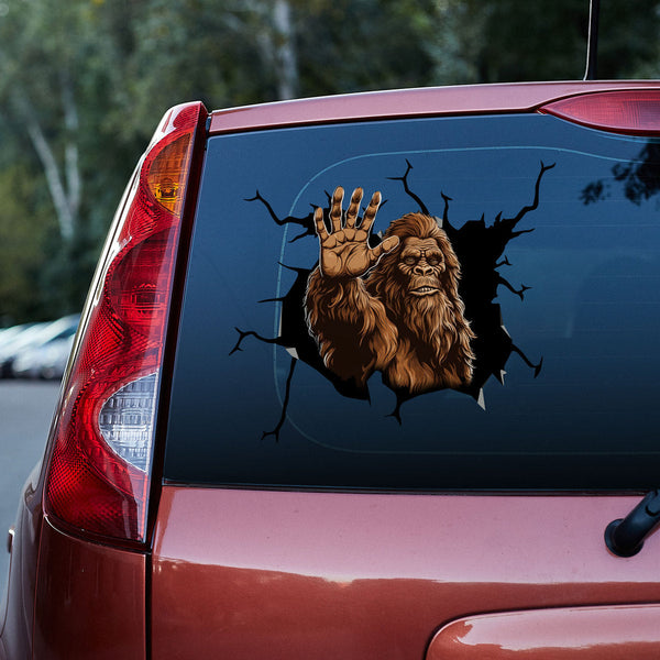Funny Brown Bigfoot 3D Vinyl Car Decal Stickers CS8354