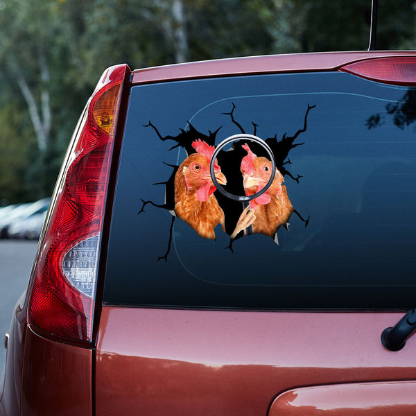 Funny Chickens 3D Vinyl Car Decal Stickers CS5735