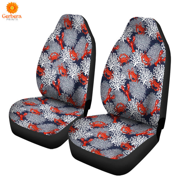 Funny Crabs And Lobsters Summer Car Seat Cover Car Interior Accessories CSC5559