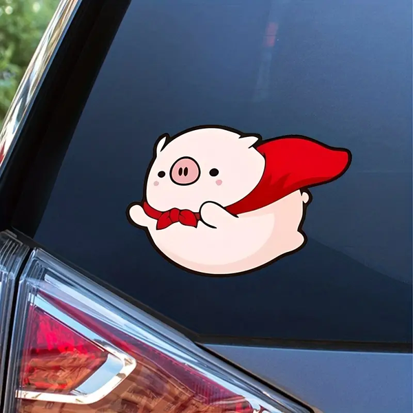Flying Little Pig Vinyl Car Decal Stickers CS1679