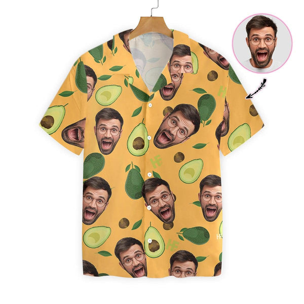 Funny Funny Face Custom Photo Hawaiian Shirt For Men & Women