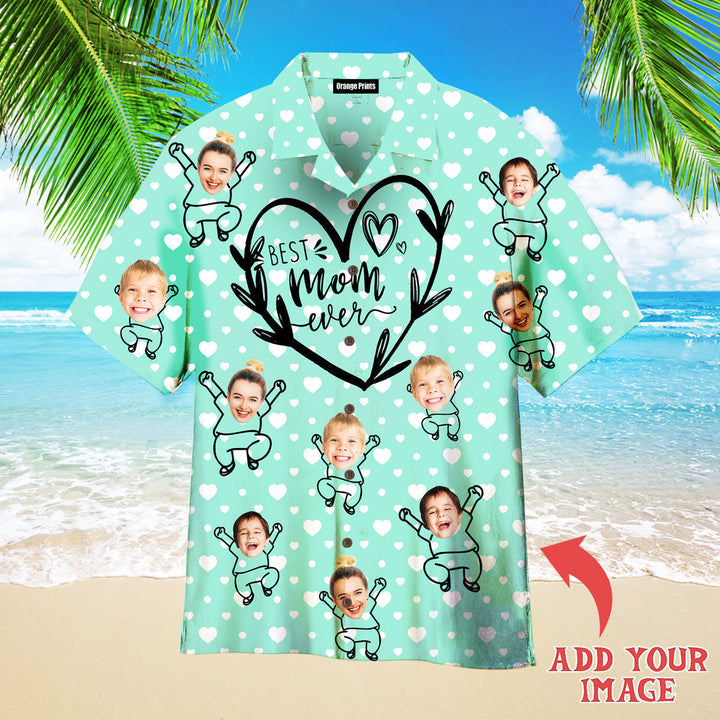 Funny Funny Gift For Mom Mother's Day Custom Photo Hawaiian Shirt For Men & Women