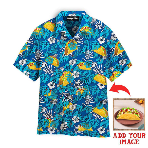Funny Mexican Taco Custom Photo Hawaiian Shirt For Men & Women