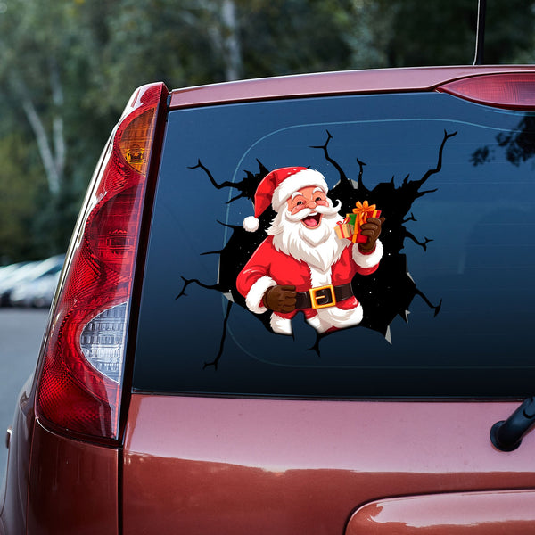 Funny Santa Claus 3D Vinyl Car Decal Stickers CS8510