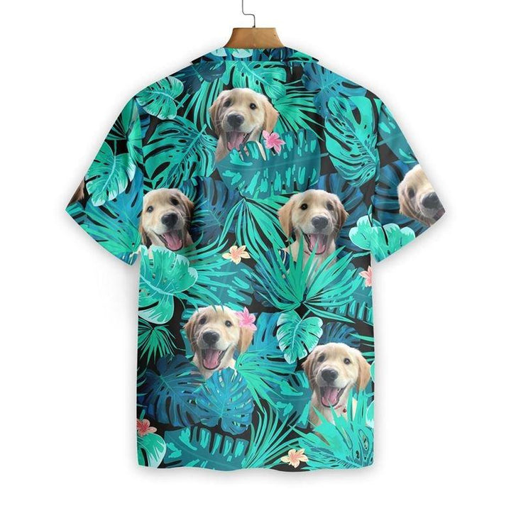 Funny Tropical Dog Custom Photo Hawaiian Shirt For Men & Women