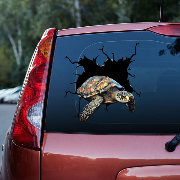 Funny Turtle 3D Vinyl Car Decal Stickers CS8172