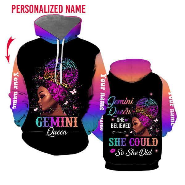 Gemini Girl Custom Name Hoodie For Men & Women CN2185