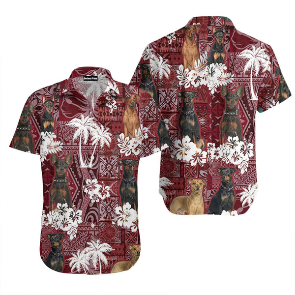 German Pinscher Red Gift Animal Summer Hawaiian Shirt