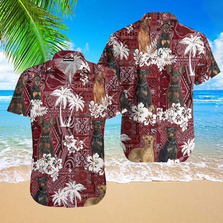 German Pinscher Red Gift Animal Summer Hawaiian Shirt