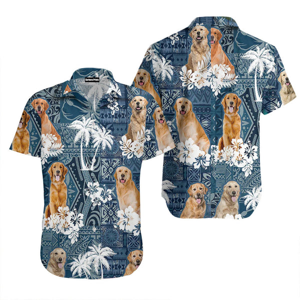 Golden Retriever Hawaiian Shirt