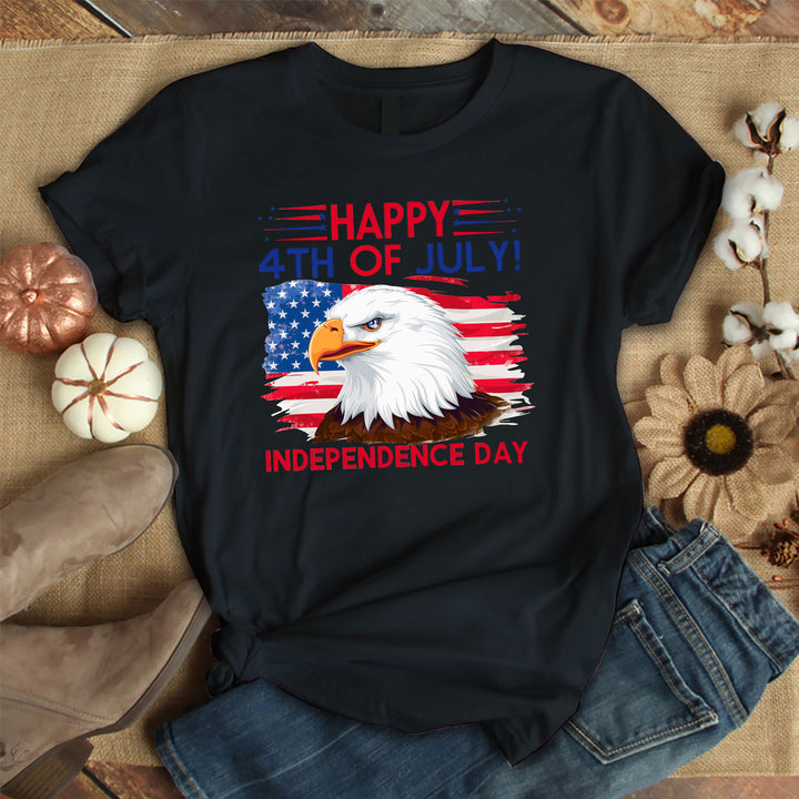 4th Of July Independence Day Eagle American Flag Unisex T Shirt