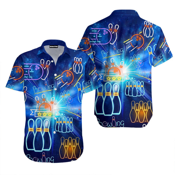 Aloha Bowling Neon Hawaiian Shirt