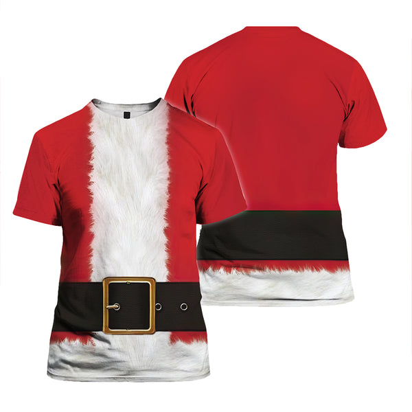 Santa Claus Custume Cosplay T Shirt